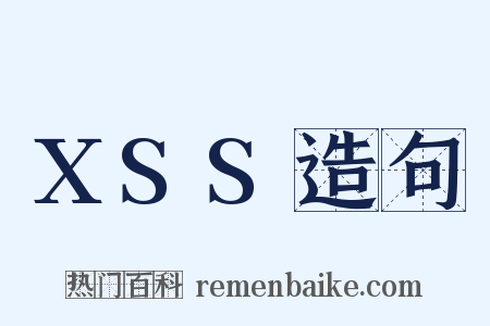 XSS造句是什么意思的图片